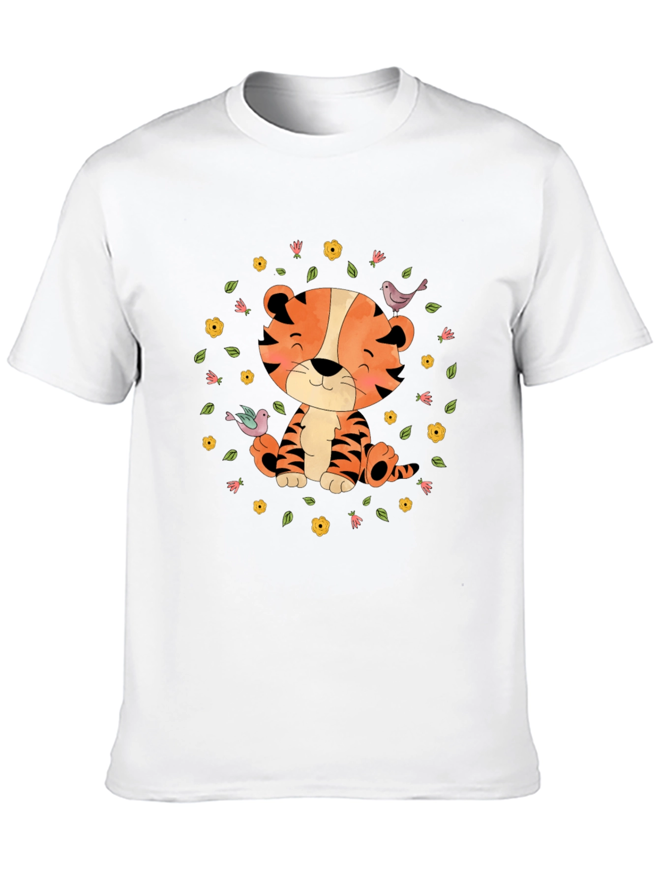 Cute Tiger T-Shirt: Cartoon Animal Graphic Tee