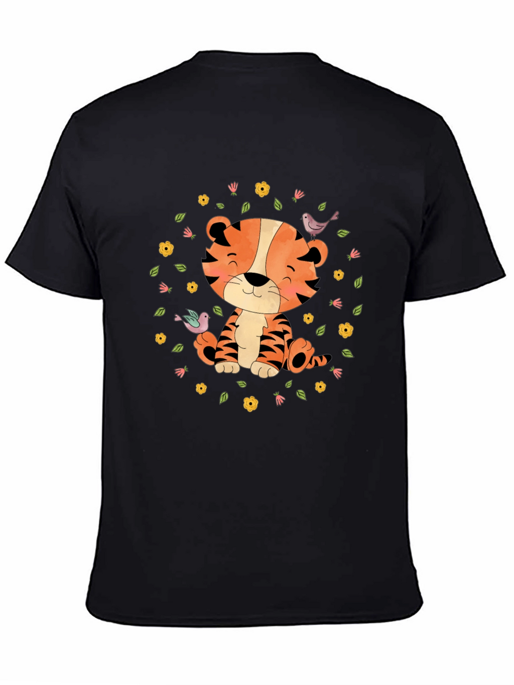 Cute Tiger T-Shirt: Cartoon Animal Graphic Tee