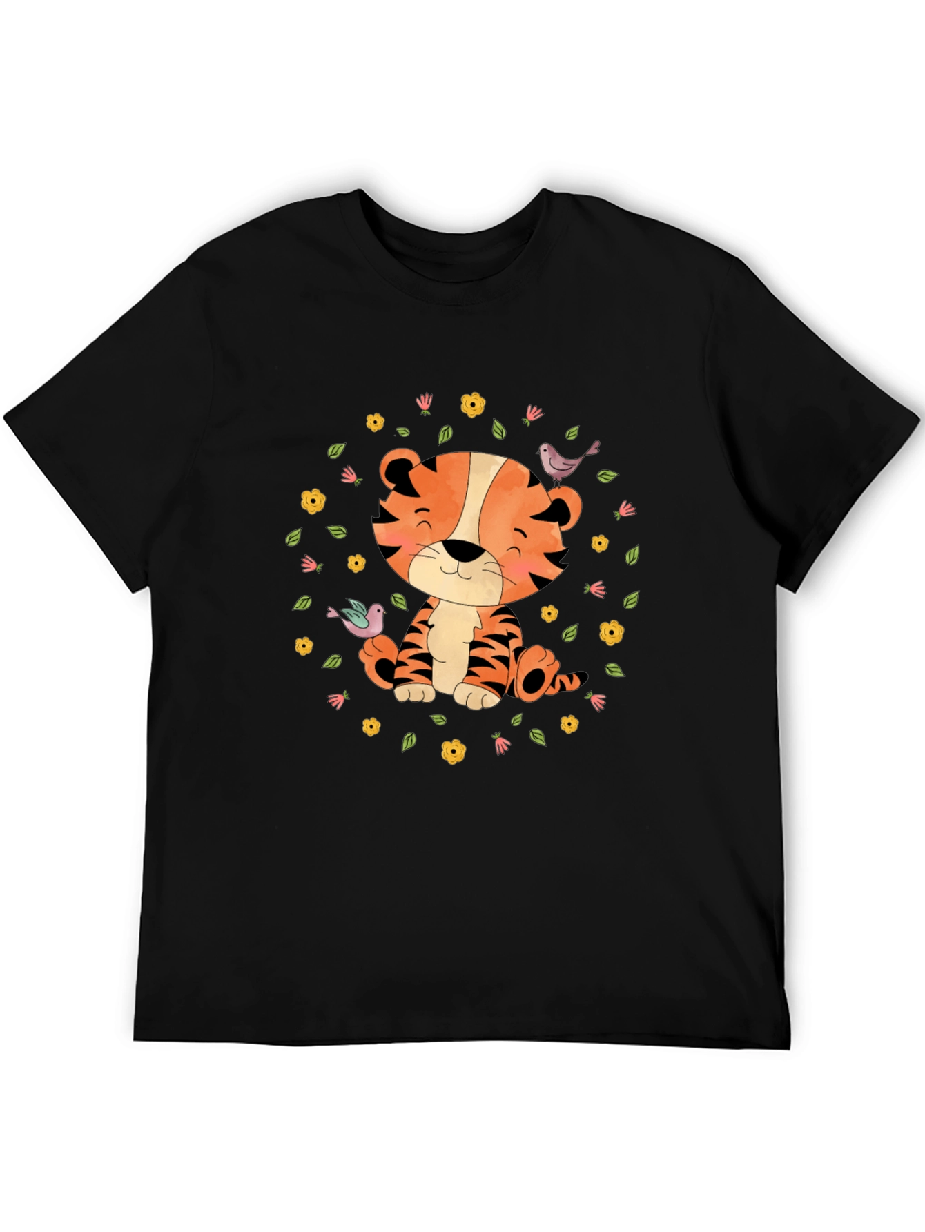 Cute Tiger T-Shirt: Cartoon Animal Graphic Tee