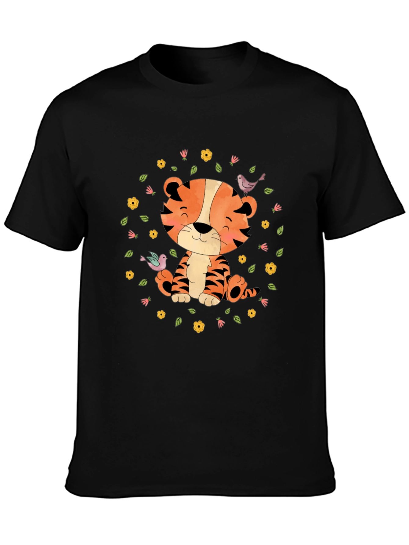 Cute Tiger T-Shirt: Cartoon Animal Graphic Tee