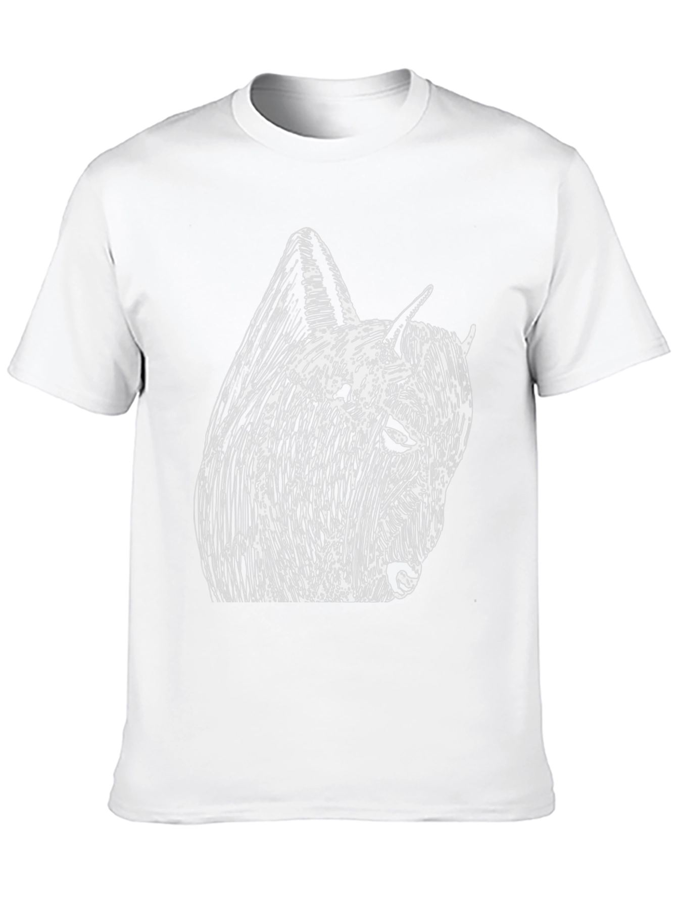 Black Tee with Abstract Bison Graphic
