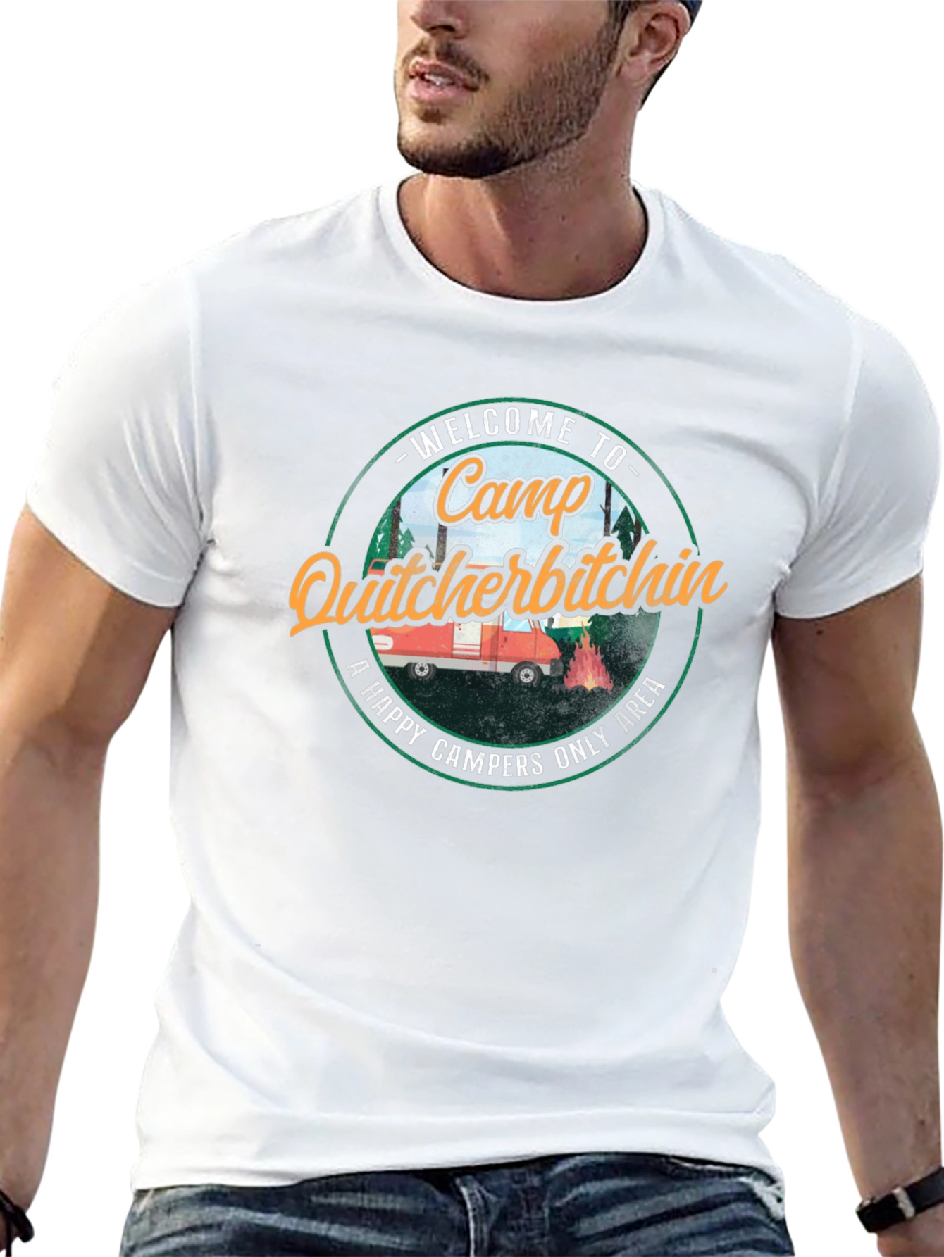 Camp Quitcherbitchin Graphic T-Shirt - Happy Camper Apparel