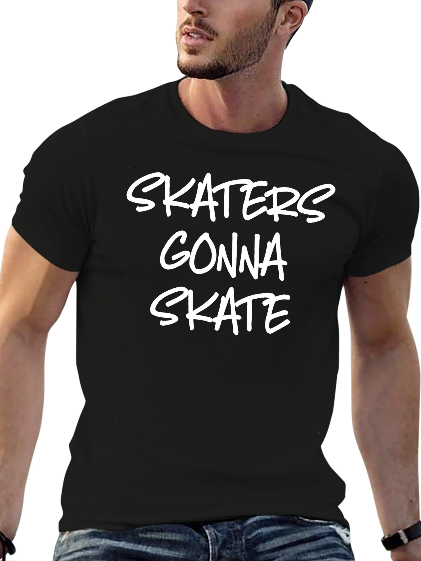 Skaters Gonna Skate T-Shirt - Black Graphic Tee