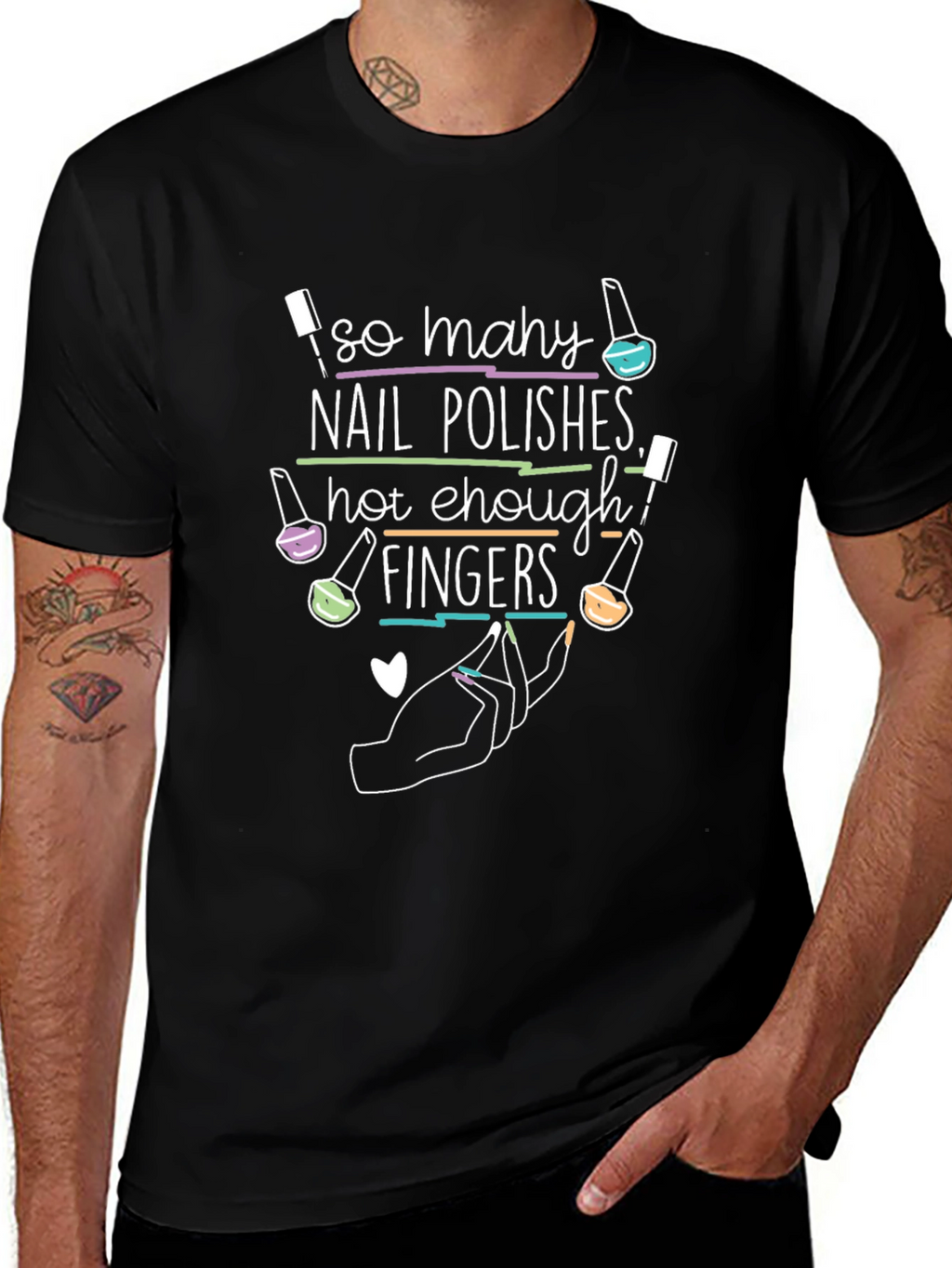 Nail Polish Lover T-Shirt - So Many Nail Polishes