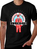 Bonjour Ma Belle Illinois Graphic T-Shirt