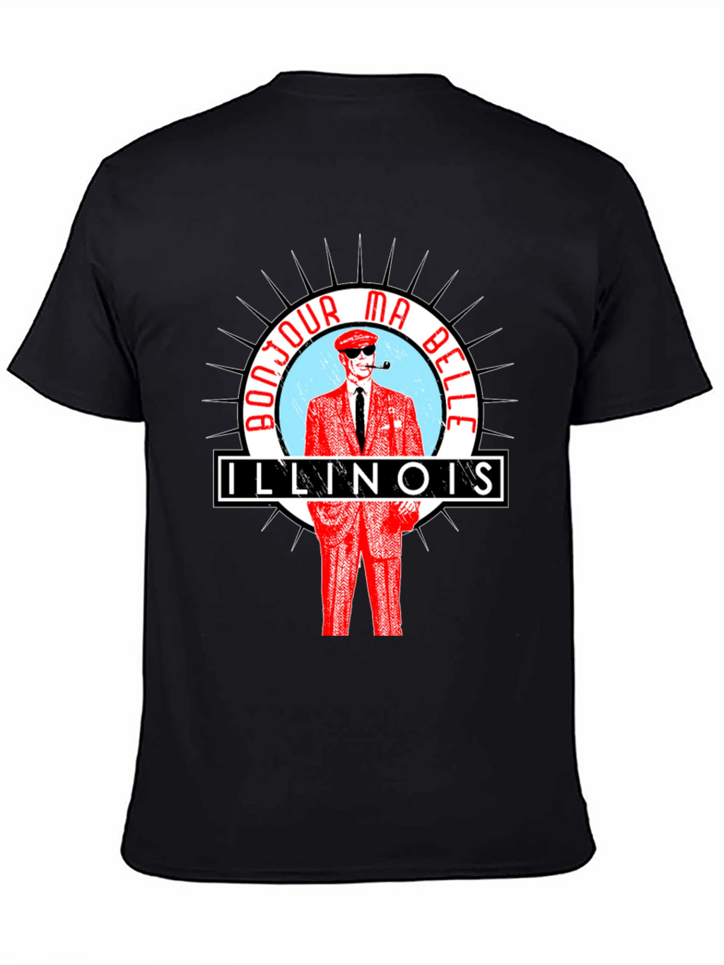 Bonjour Ma Belle Illinois Graphic T-Shirt