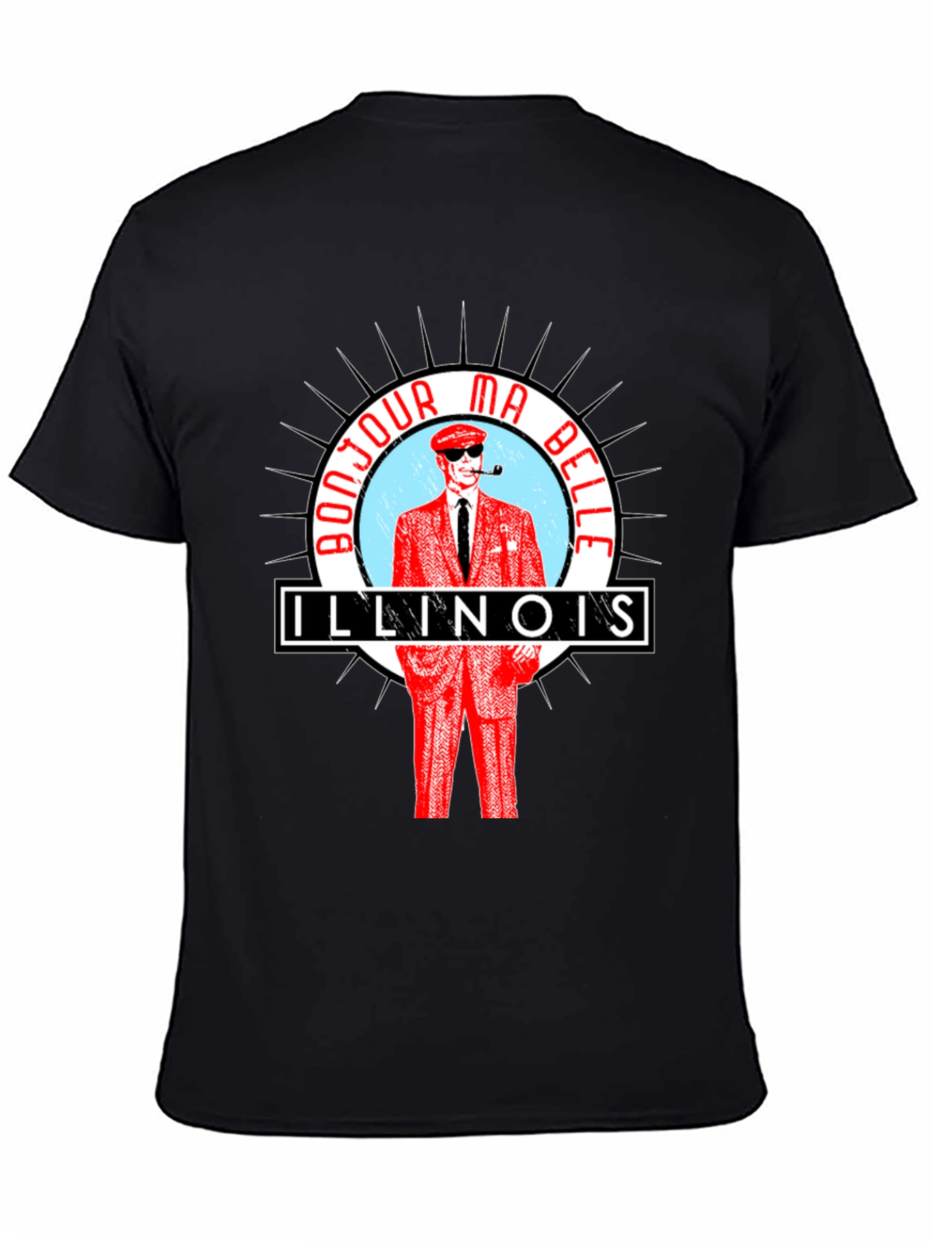 Bonjour Ma Belle Illinois Graphic T-Shirt