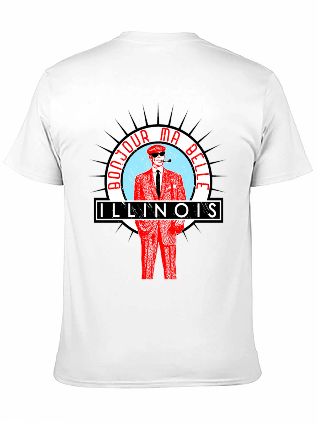 Bonjour Ma Belle Illinois Graphic T-Shirt