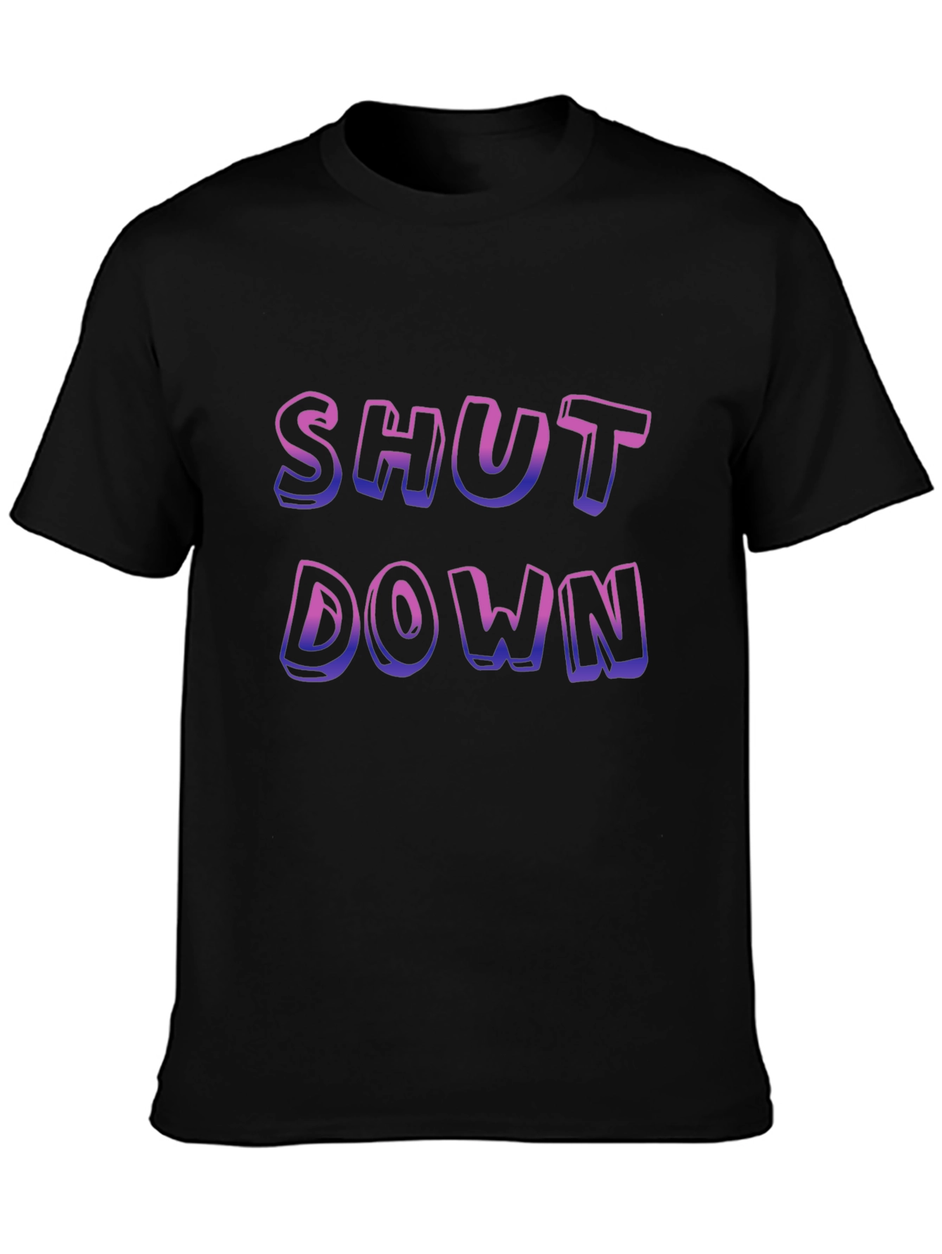 Shut Down Graphic T-Shirt - Bold Statement Tee