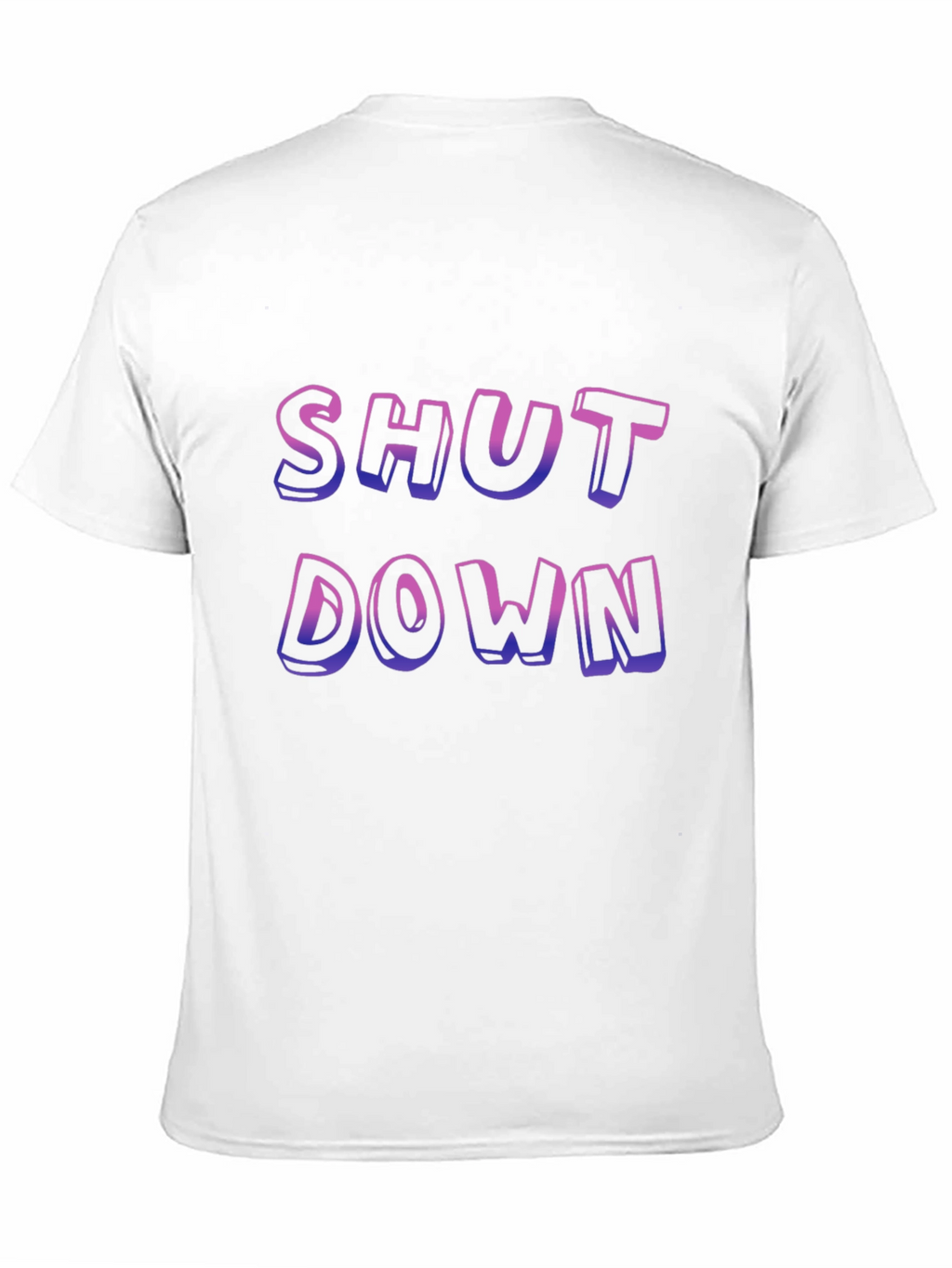 Shut Down Graphic T-Shirt - Bold Statement Tee