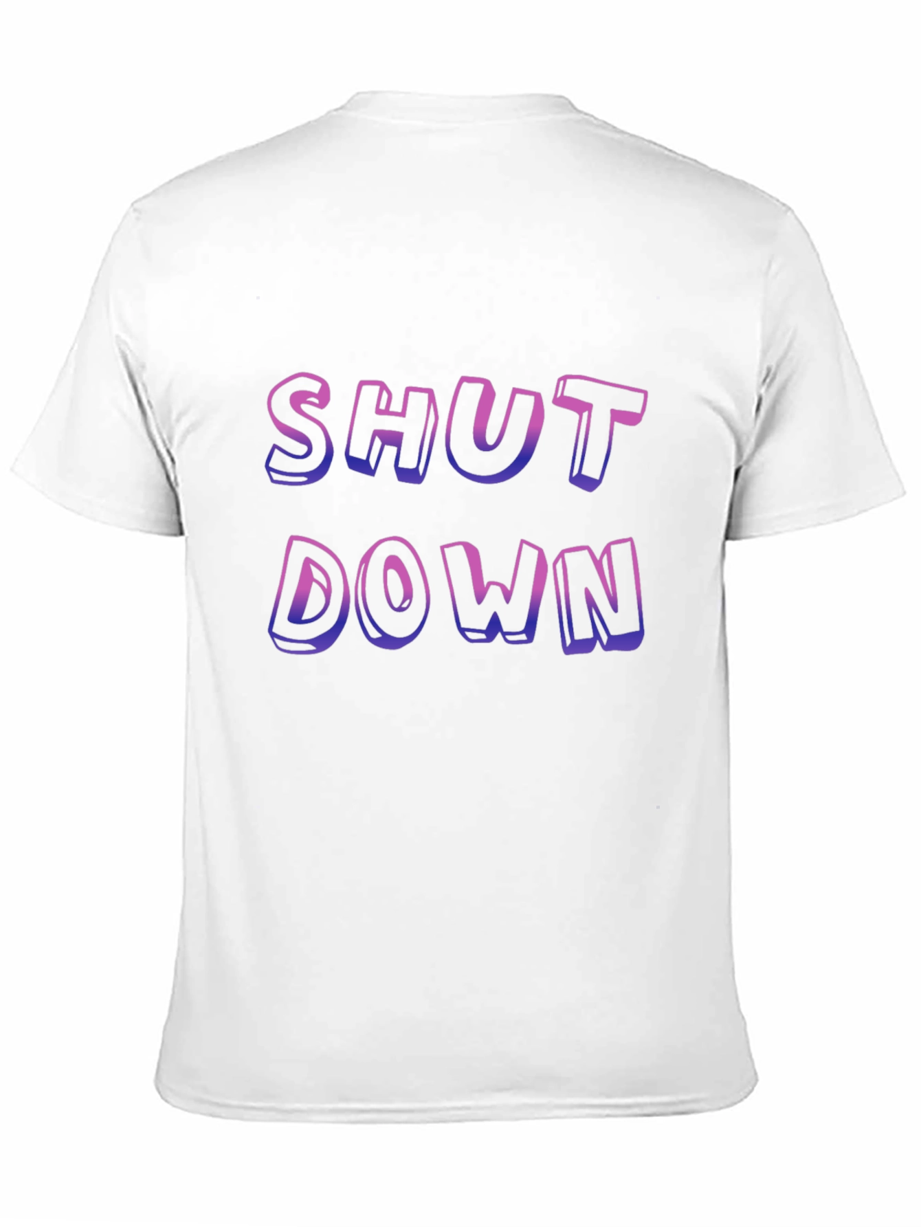 Shut Down Graphic T-Shirt - Bold Statement Tee