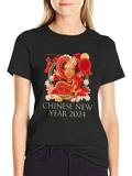 Chinese New Year 2024 Dragon Graphic Tee