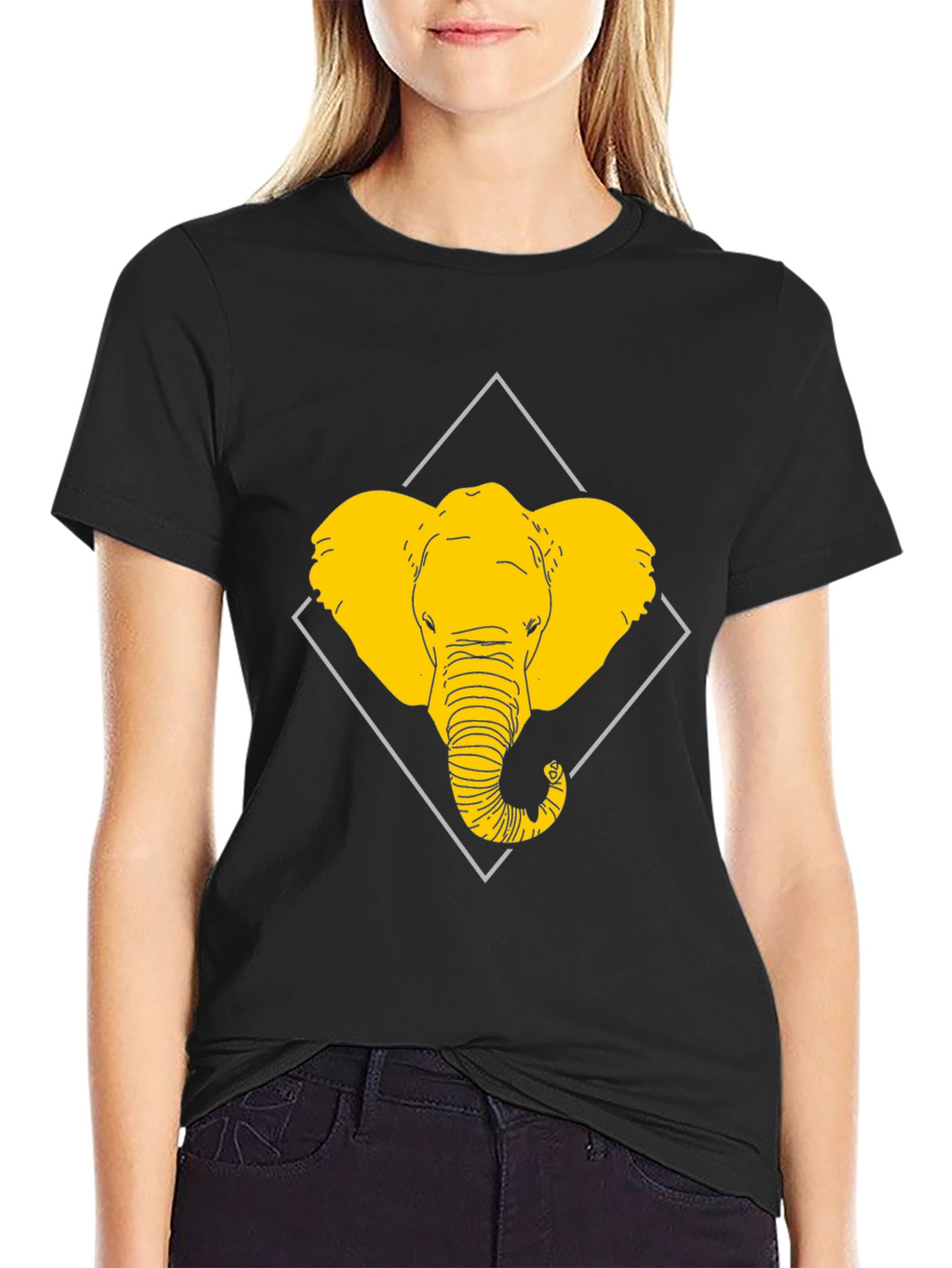 Elephant Graphic Tee - Modern Animal Print