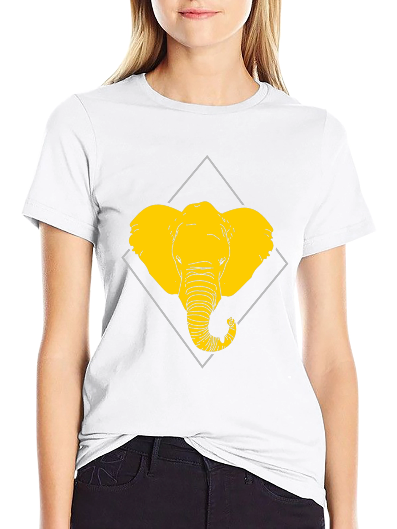 Elephant Graphic Tee - Modern Animal Print