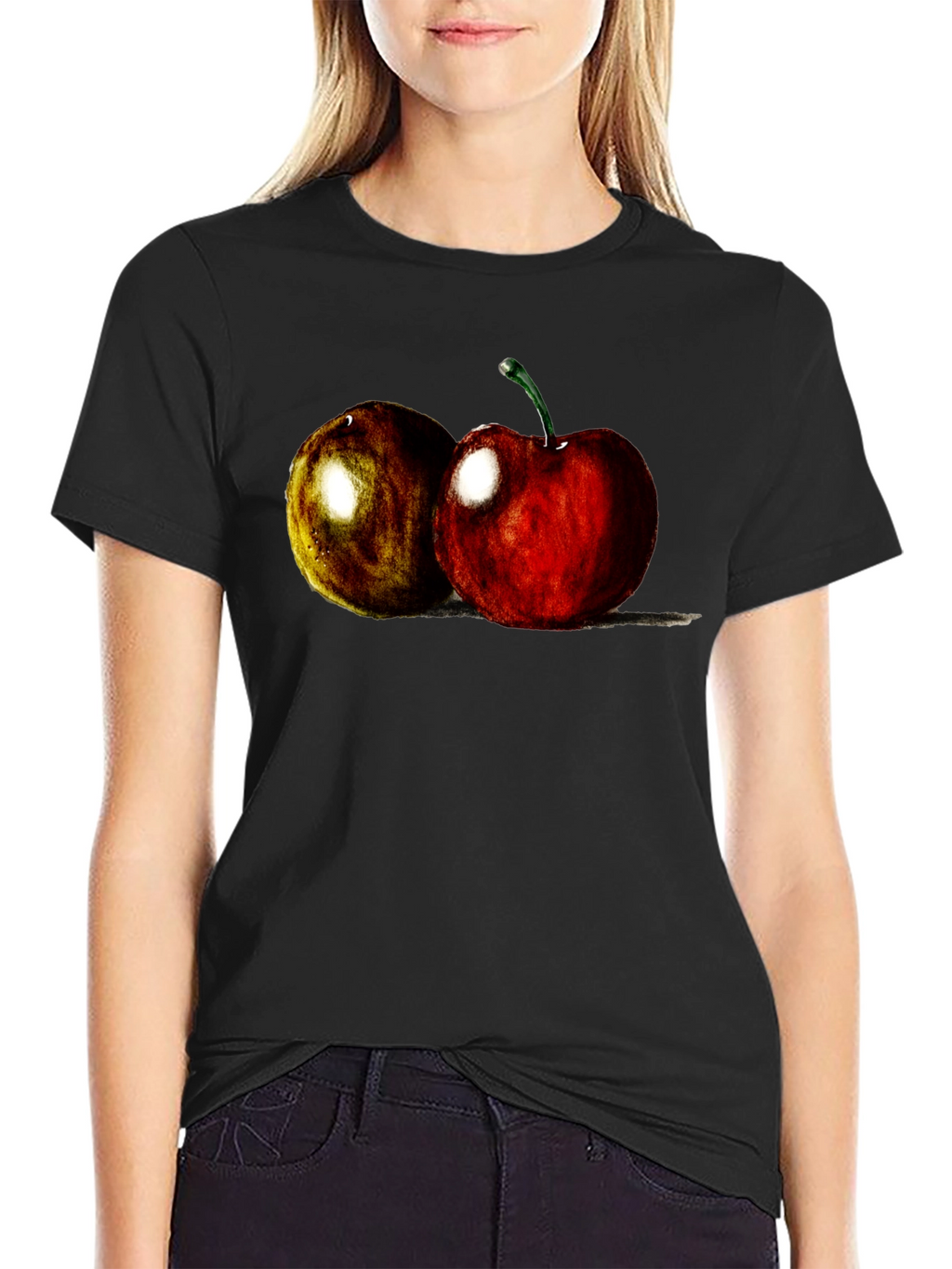 Cherry Fruit Graphic Tee - Soft Cotton Blend