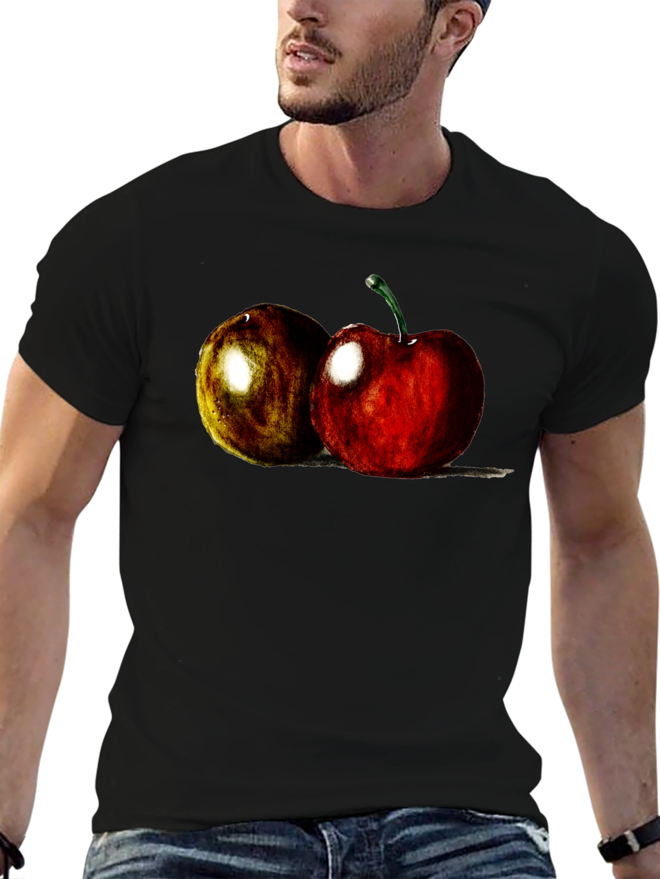 Cherry Fruit Graphic Tee - Soft Cotton Blend