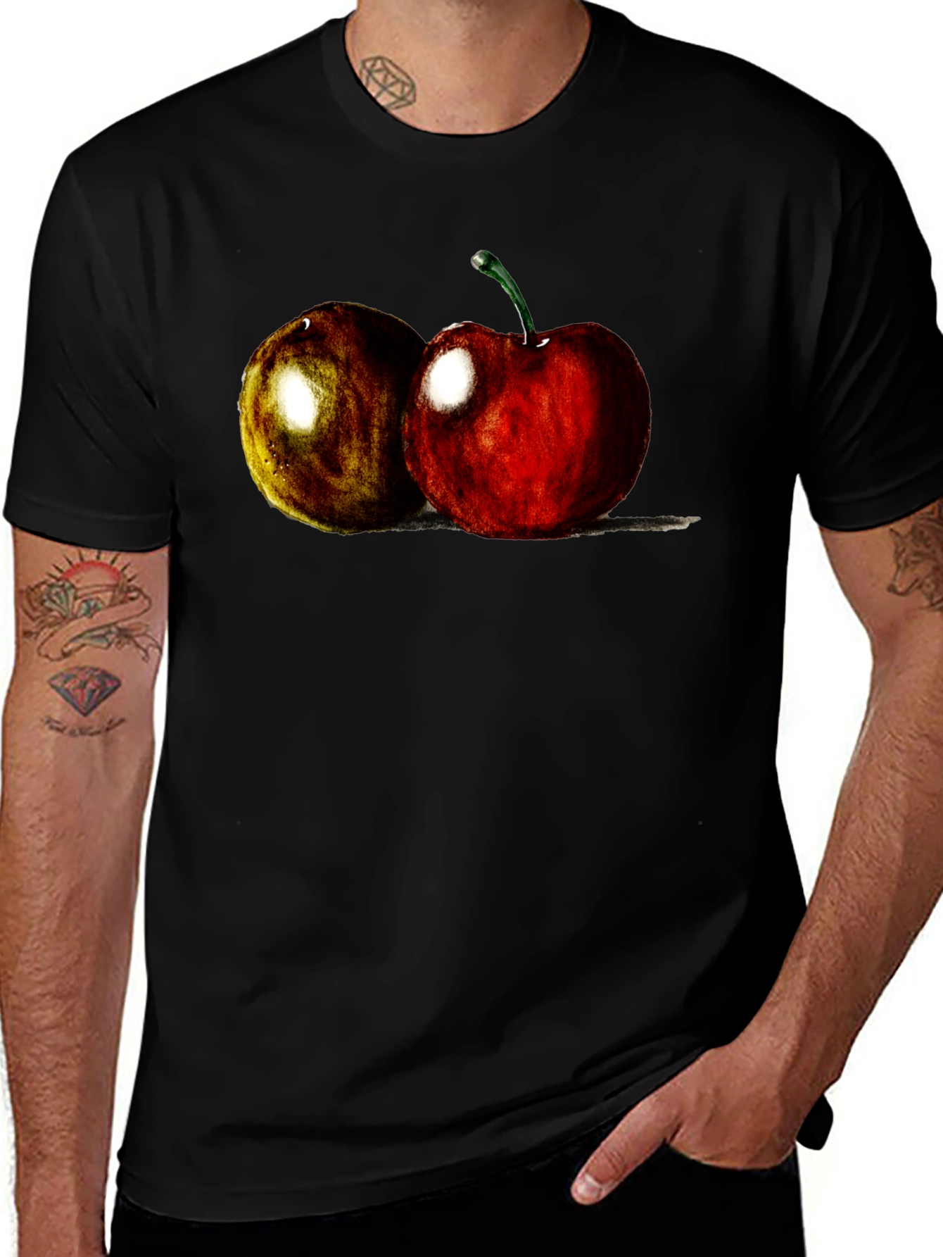 Cherry Fruit Graphic Tee - Soft Cotton Blend
