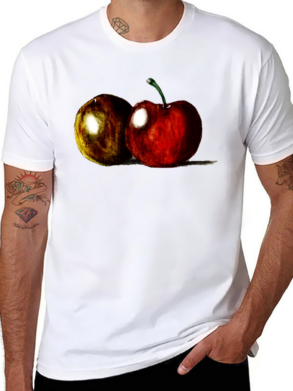 Cherry Fruit Graphic Tee - Soft Cotton Blend