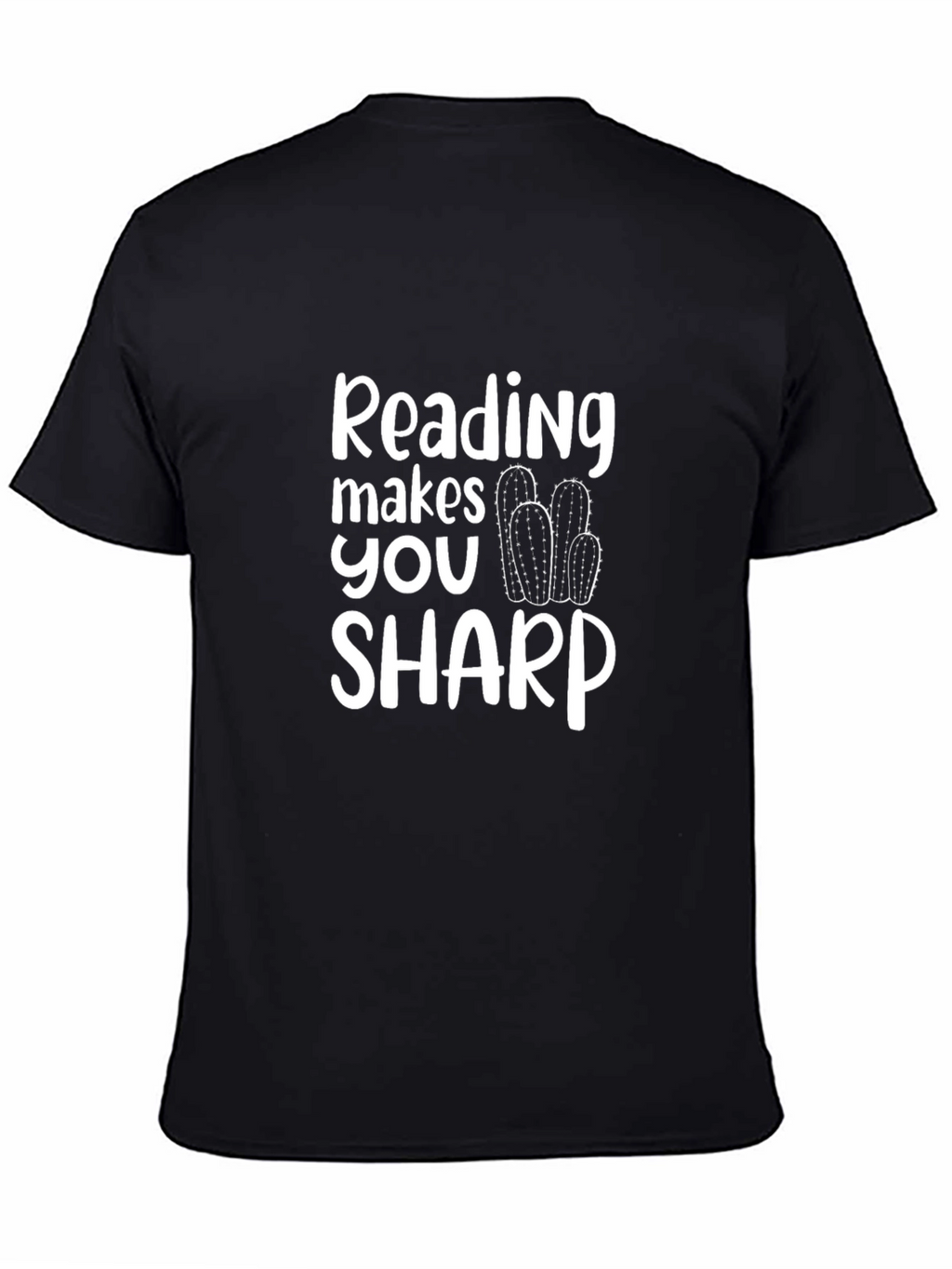 Reading Makes You Sharp T-Shirt - Black Cotton Tee