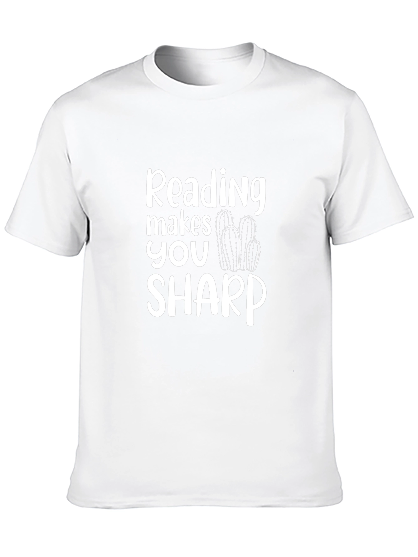 Reading Makes You Sharp T-Shirt - Black Cotton Tee