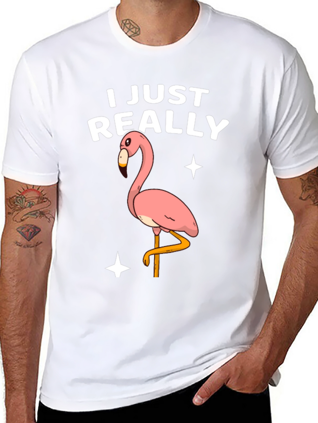Funny Flamingo T-Shirt - I Just Really Like Flamingos