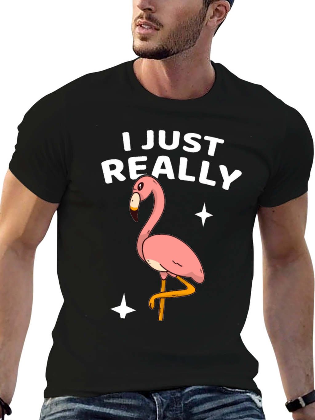 Funny Flamingo T-Shirt - I Just Really Like Flamingos