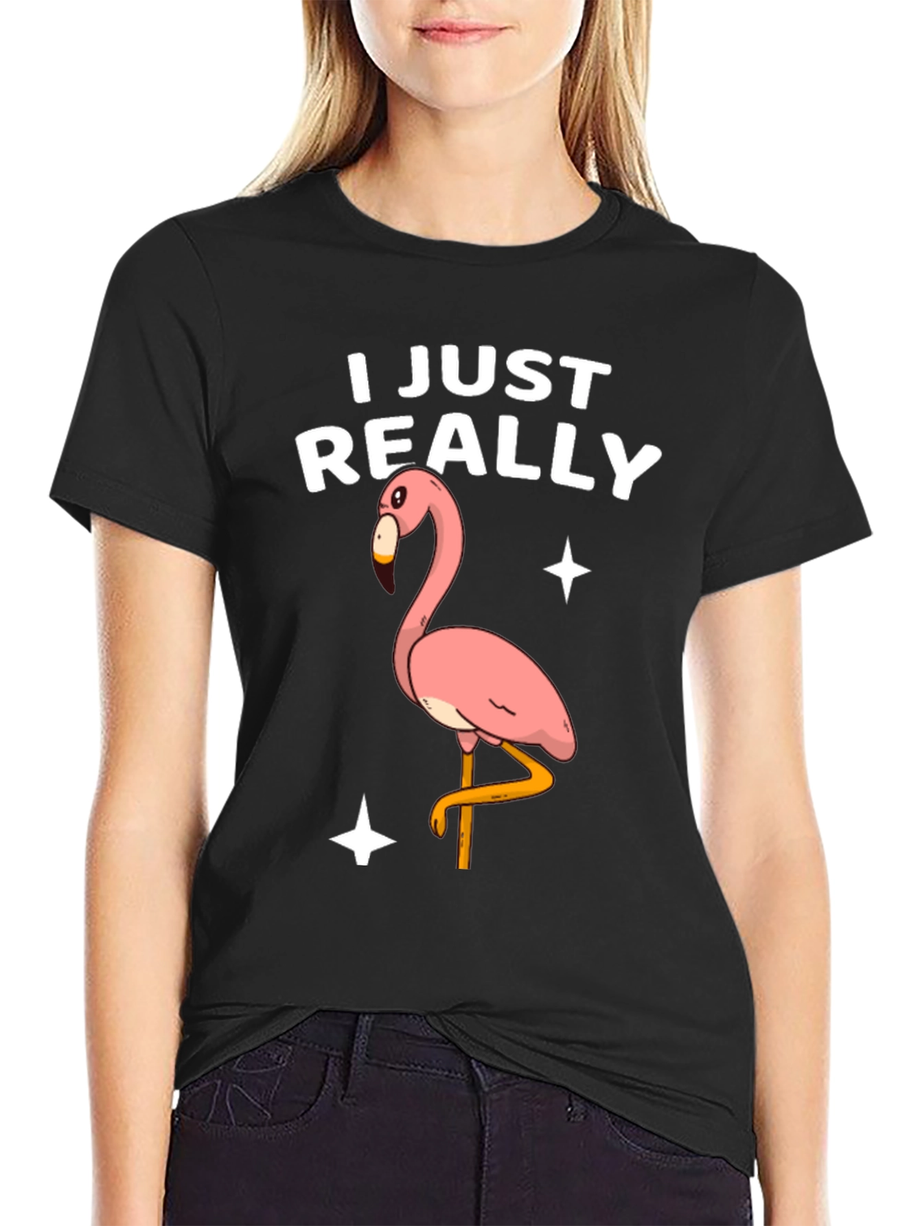 Funny Flamingo T-Shirt - I Just Really Like Flamingos