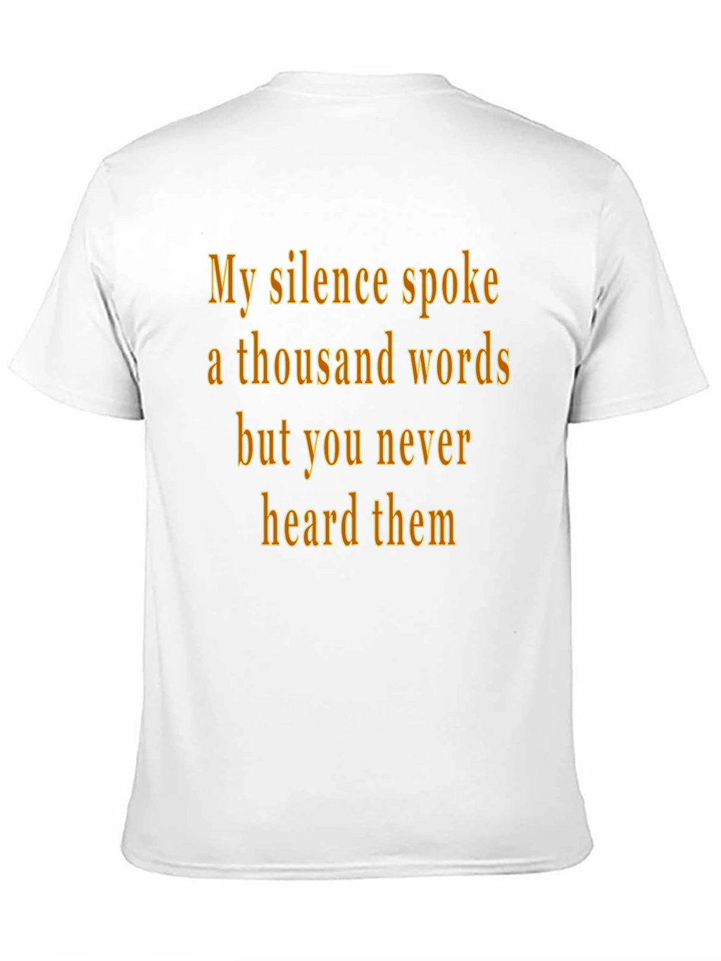 Silence Spoke T-Shirt - Black Graphic Tee