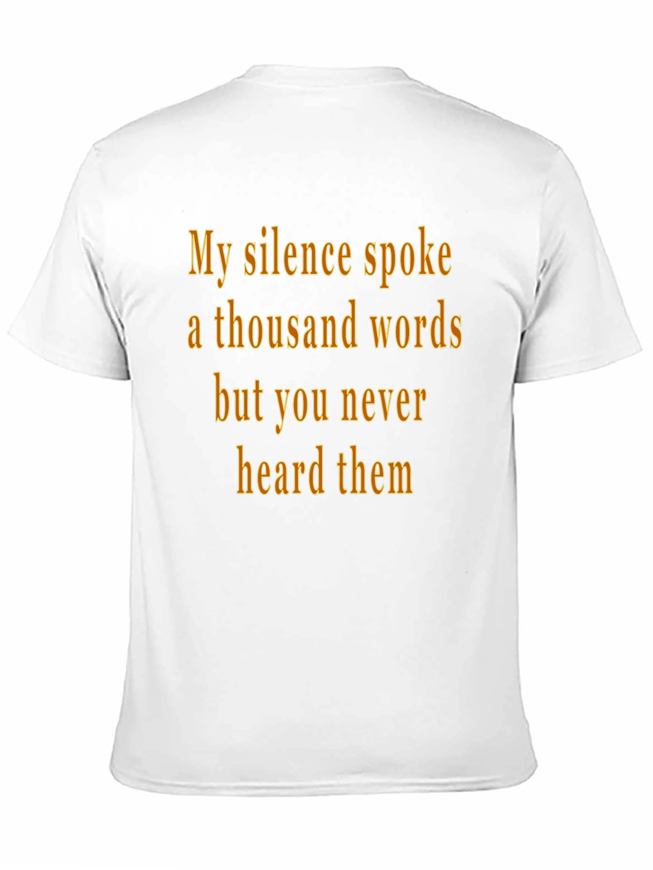 Silence Spoke T-Shirt - Black Graphic Tee
