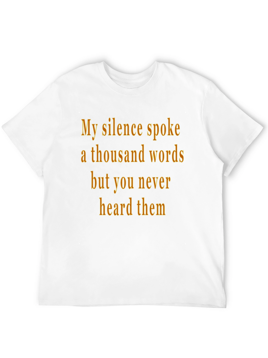 Silence Spoke T-Shirt - Black Graphic Tee