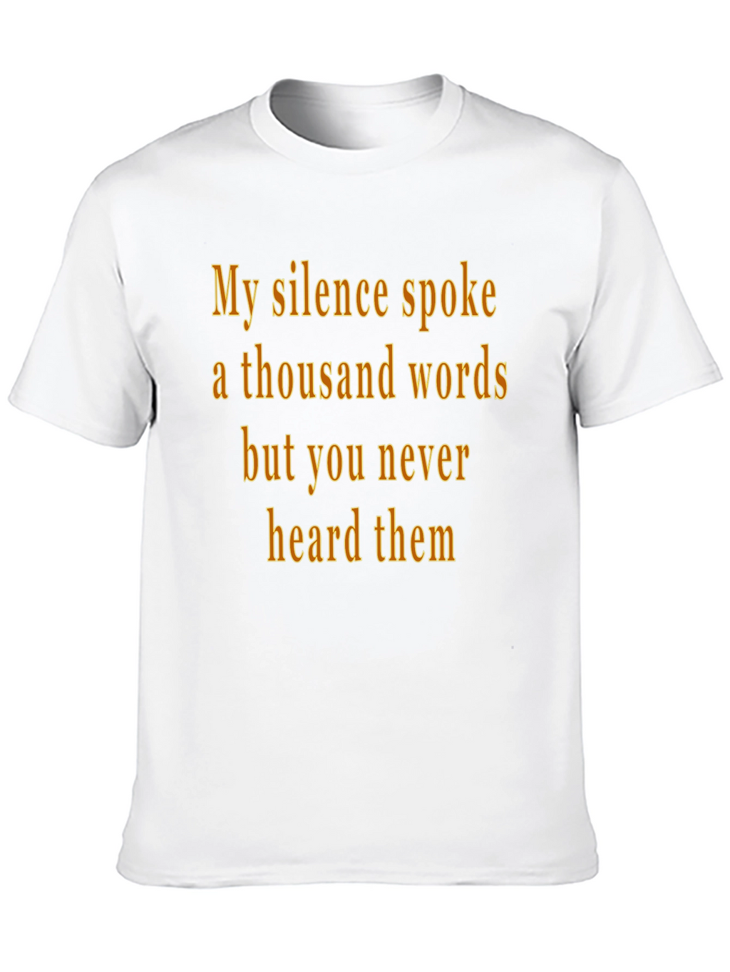 Silence Spoke T-Shirt - Black Graphic Tee