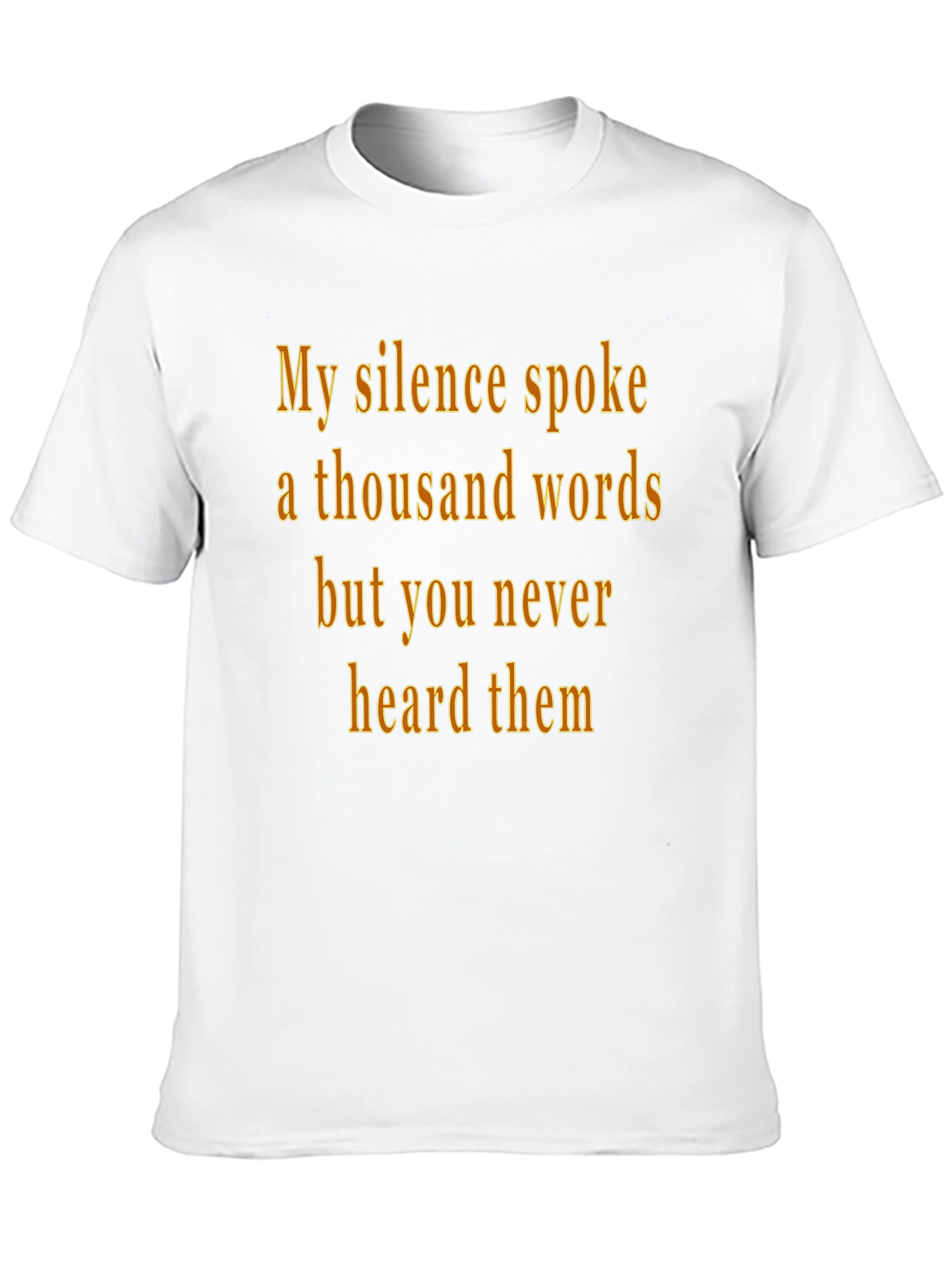 Silence Spoke T-Shirt - Black Graphic Tee