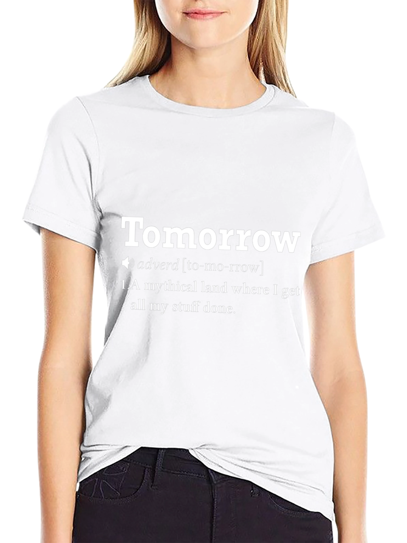 Tomorrow Definition T-Shirt - Funny Procrastination Tee