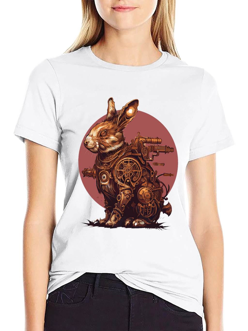 Steampunk Rabbit T-Shirt - Unique Graphic Tee