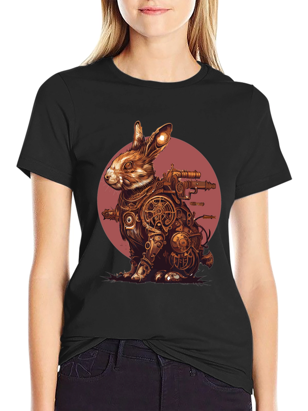 Steampunk Rabbit T-Shirt - Unique Graphic Tee