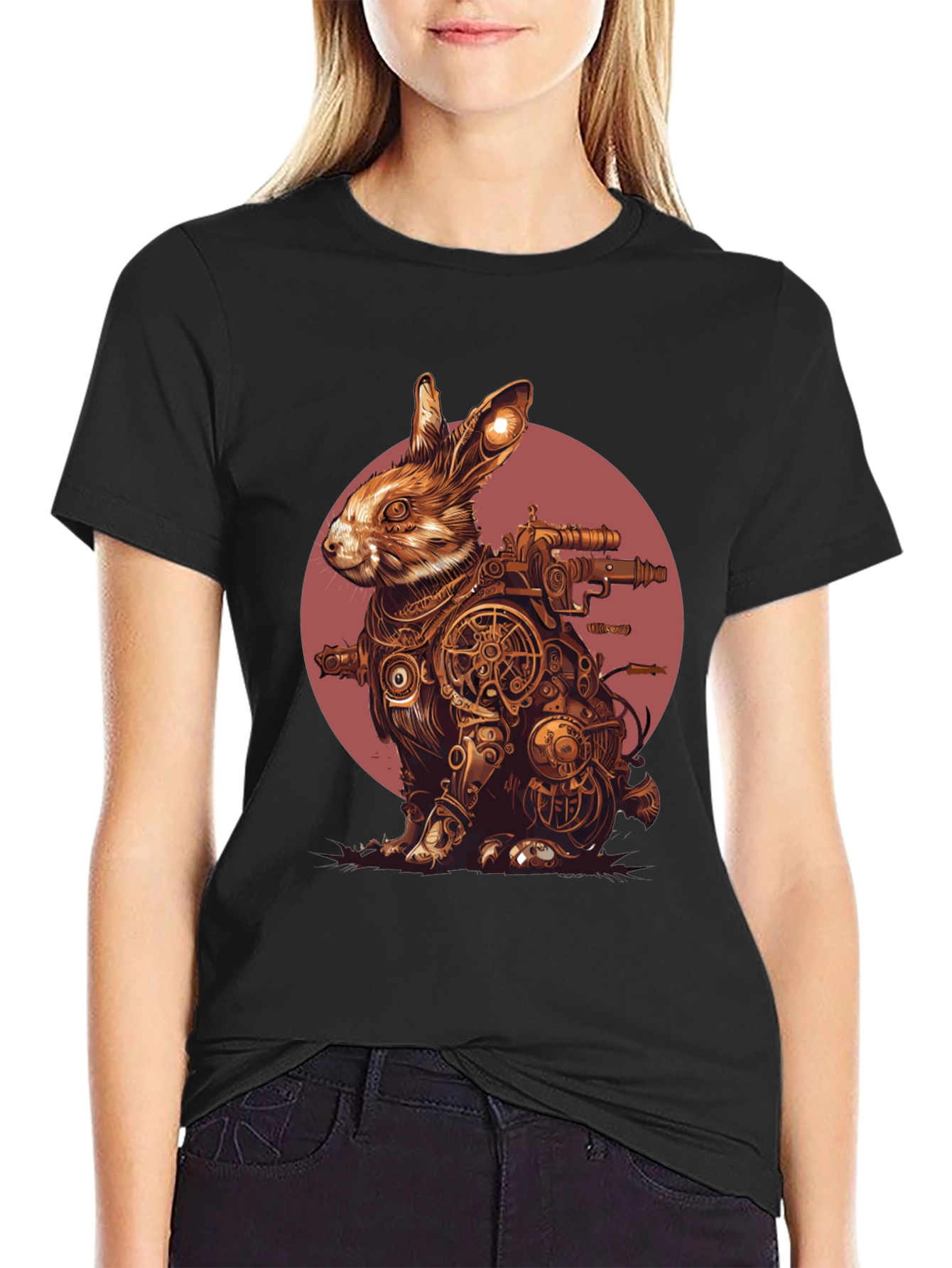 Steampunk Rabbit T-Shirt - Unique Graphic Tee
