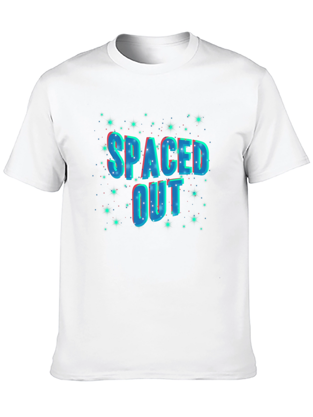 Spaced Out Graphic Black T-Shirt