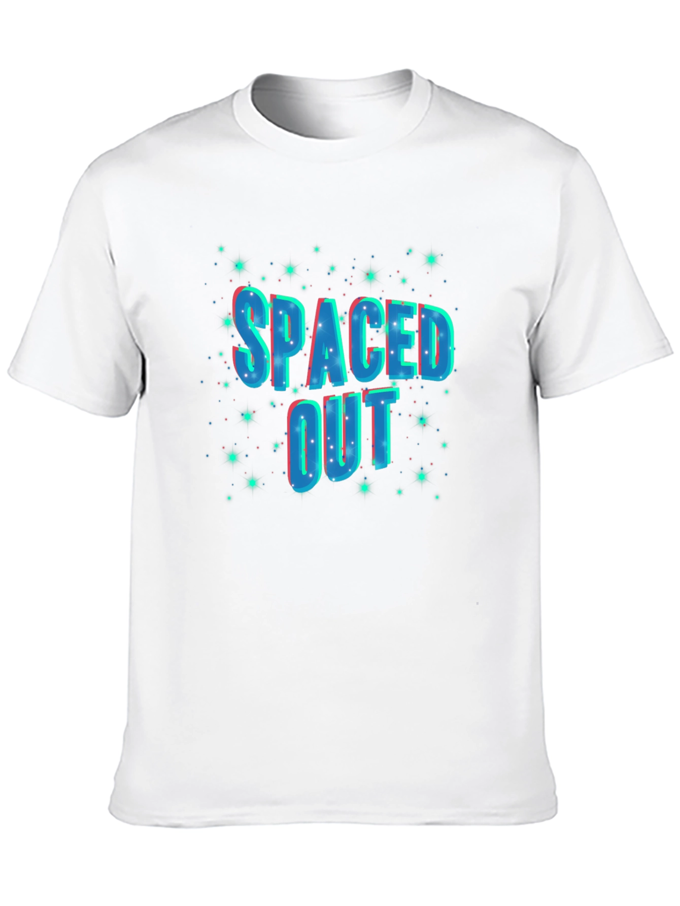 Spaced Out Graphic Black T-Shirt