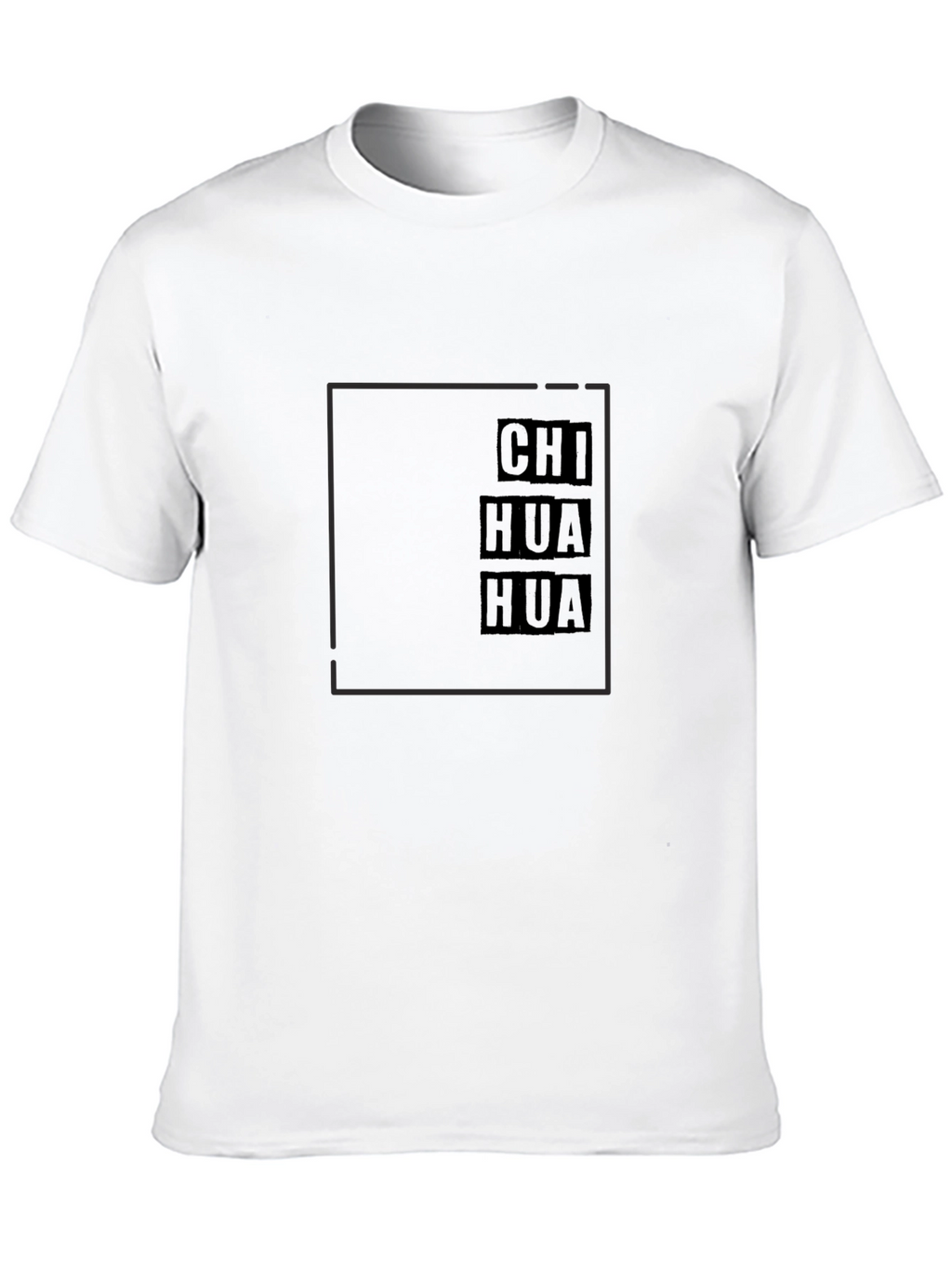 Chihuahua Block Text Graphic Tee - Black