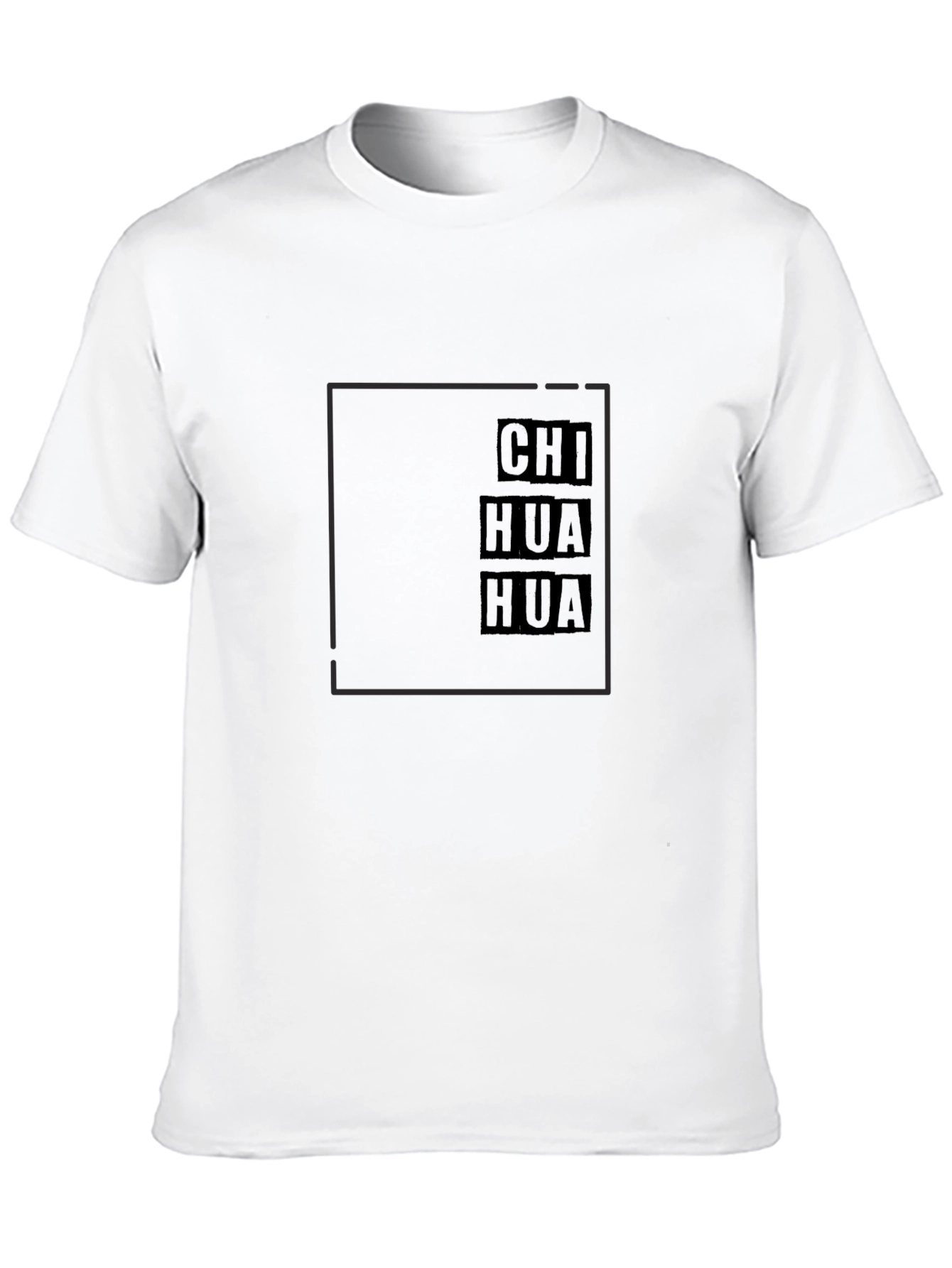 Chihuahua Block Text Graphic Tee - Black