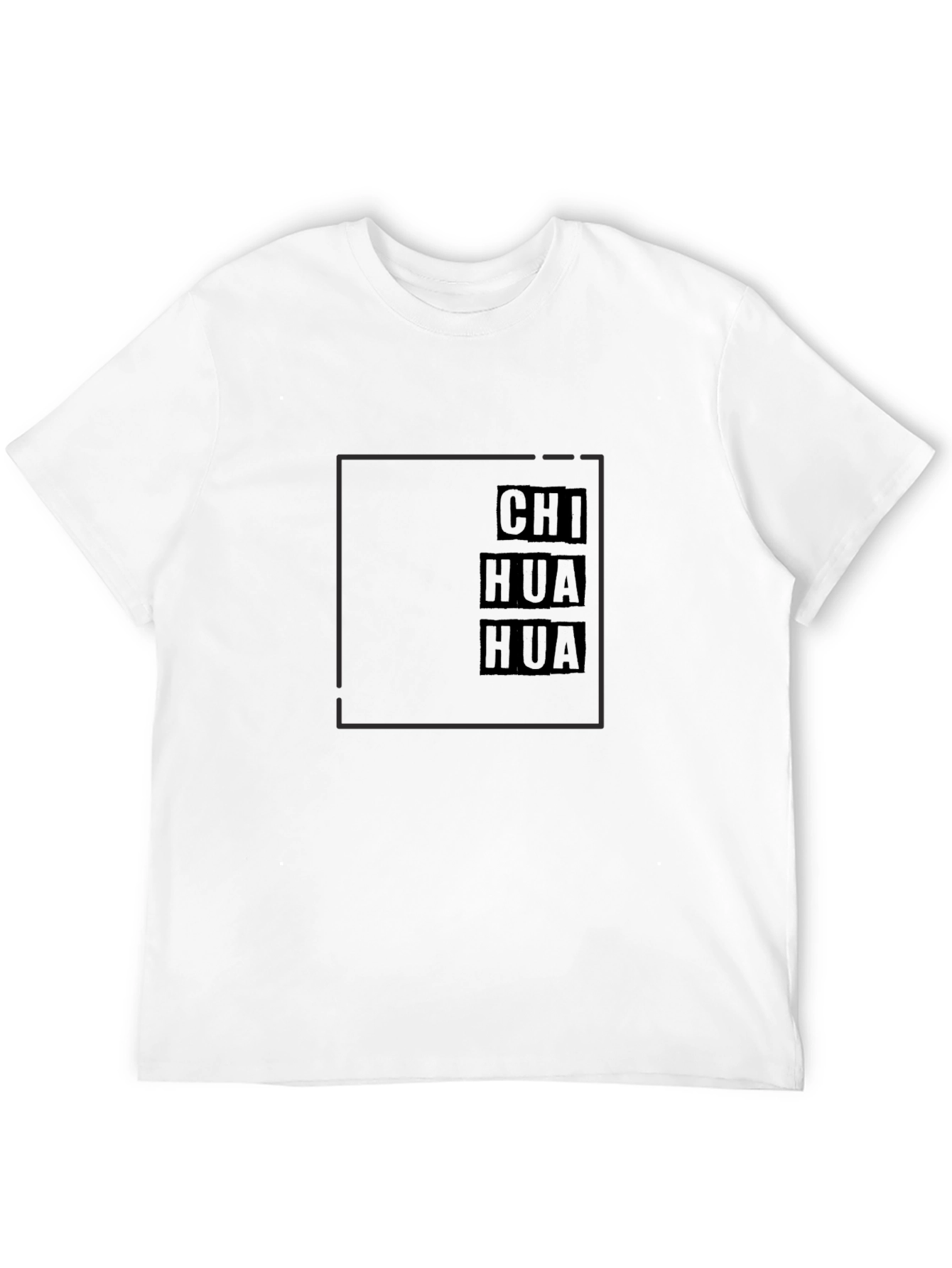Chihuahua Block Text Graphic Tee - Black