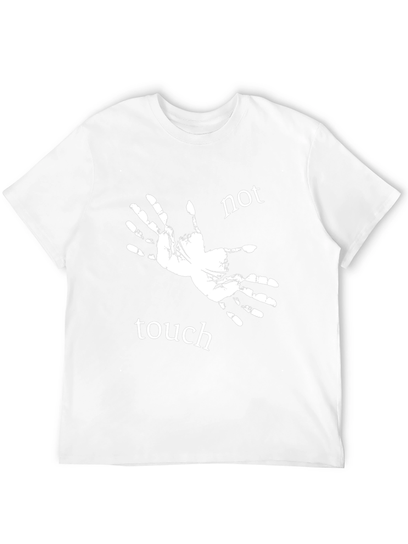 Not Touch Tee - Novelty Graphic Print T-Shirt