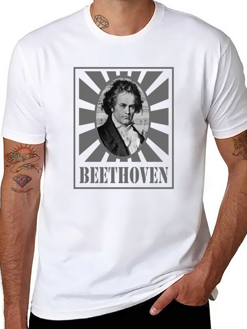 Beethoven Graphic Tee - Classic Composer T-Shirt