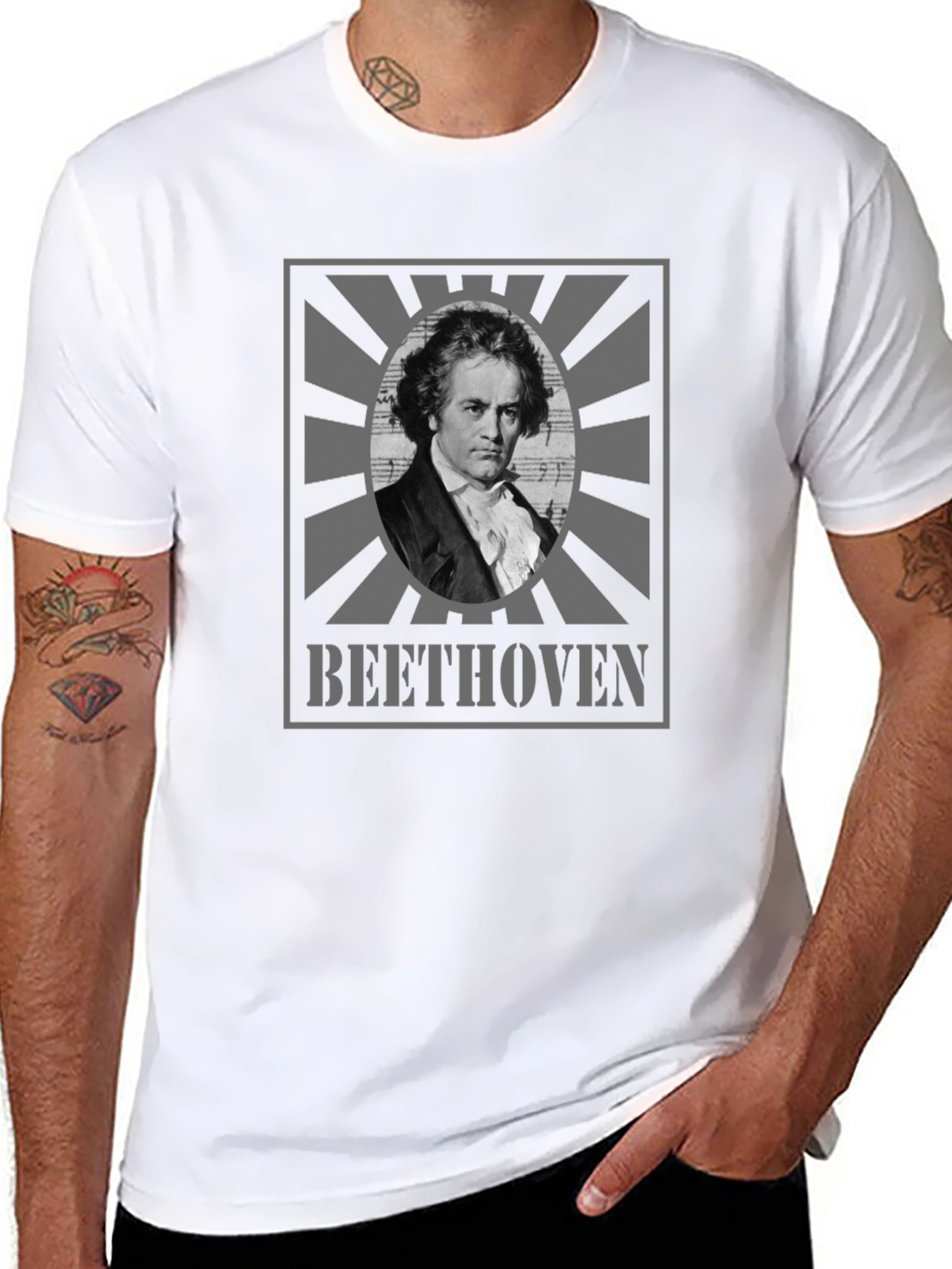 Beethoven Graphic Tee - Classic Composer T-Shirt