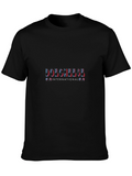 Doecheese International T-Shirt Black Crew Neck
