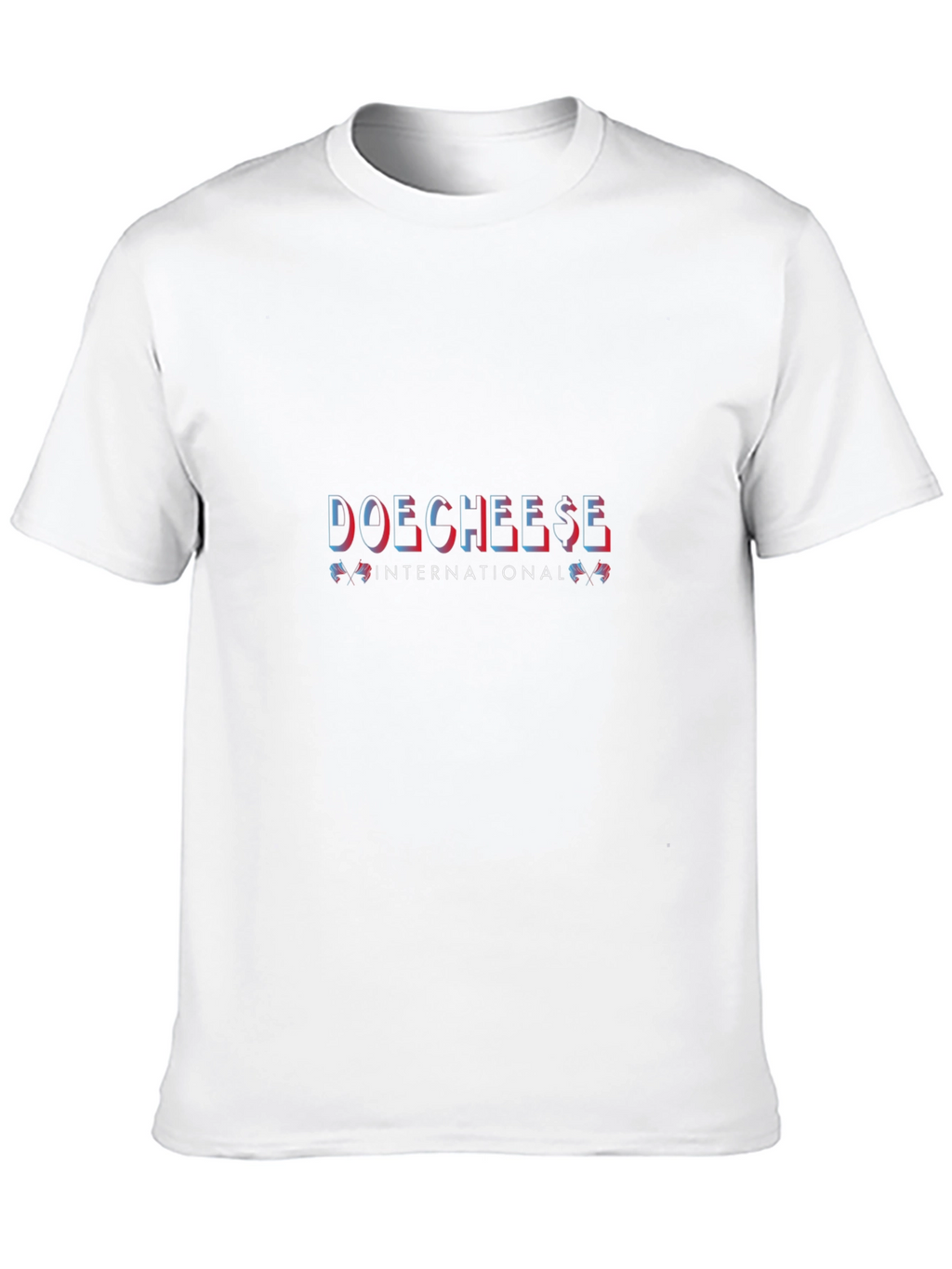 Doecheese International T-Shirt Black Crew Neck