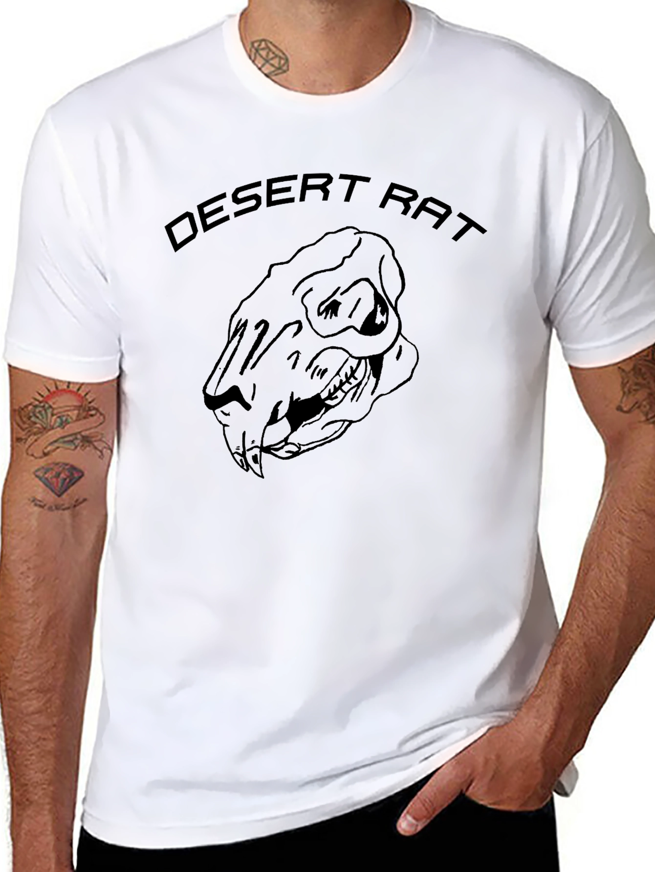 Desert Rat T-Shirt - Skull Graphic Tee
