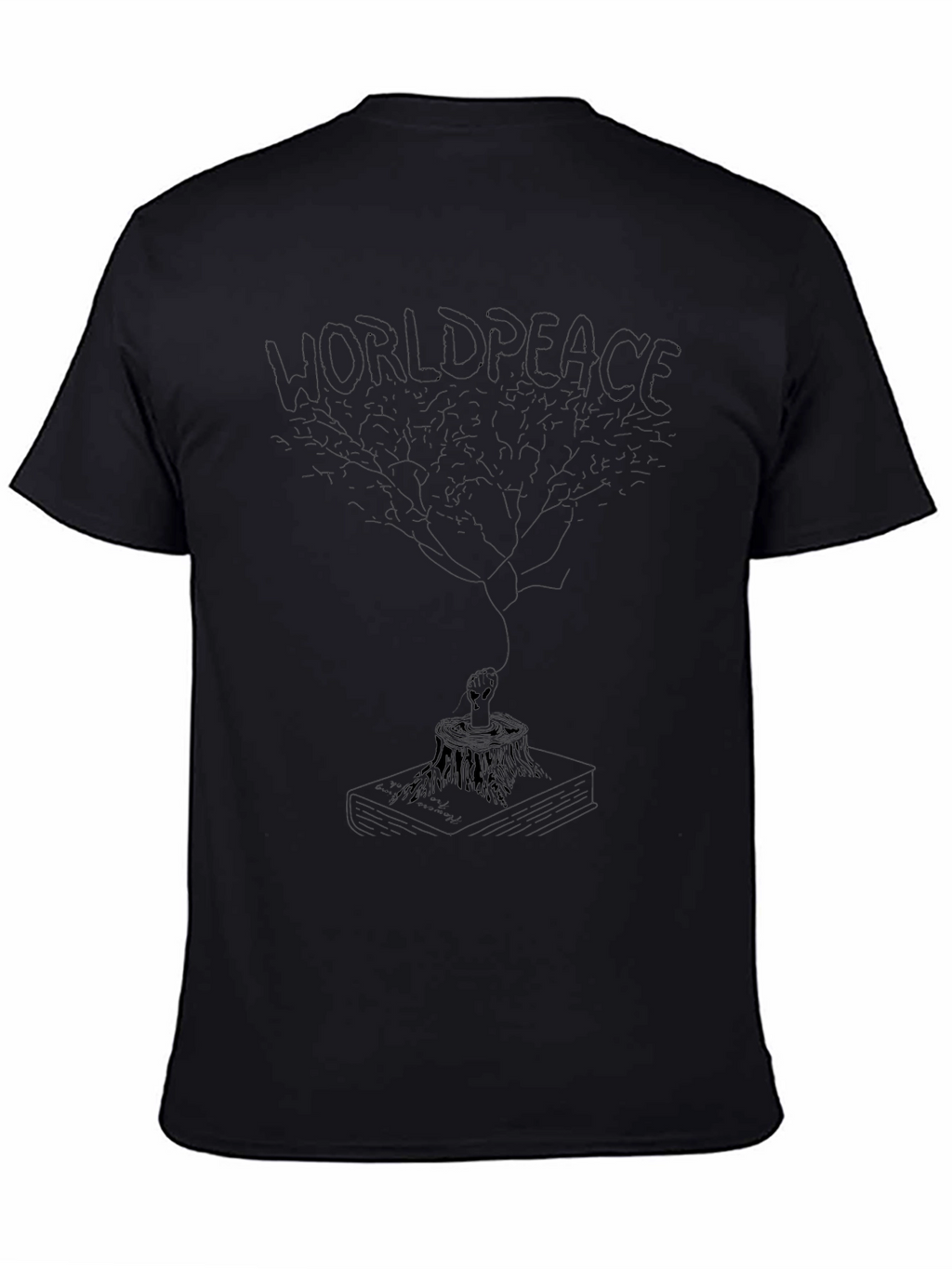 World Peace Tee - Alien and Tree Design