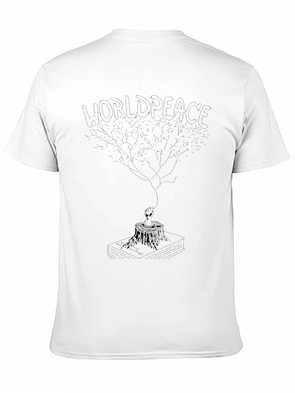 World Peace Tee - Alien and Tree Design