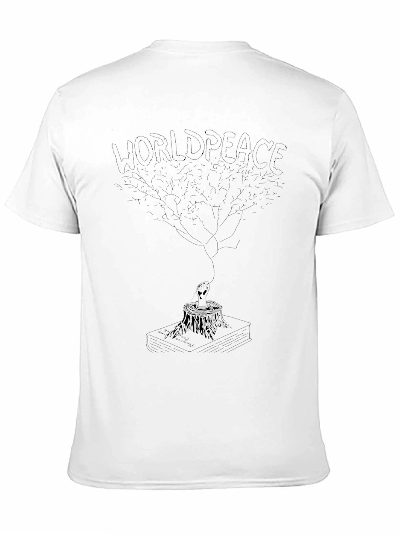 World Peace Tee - Alien and Tree Design